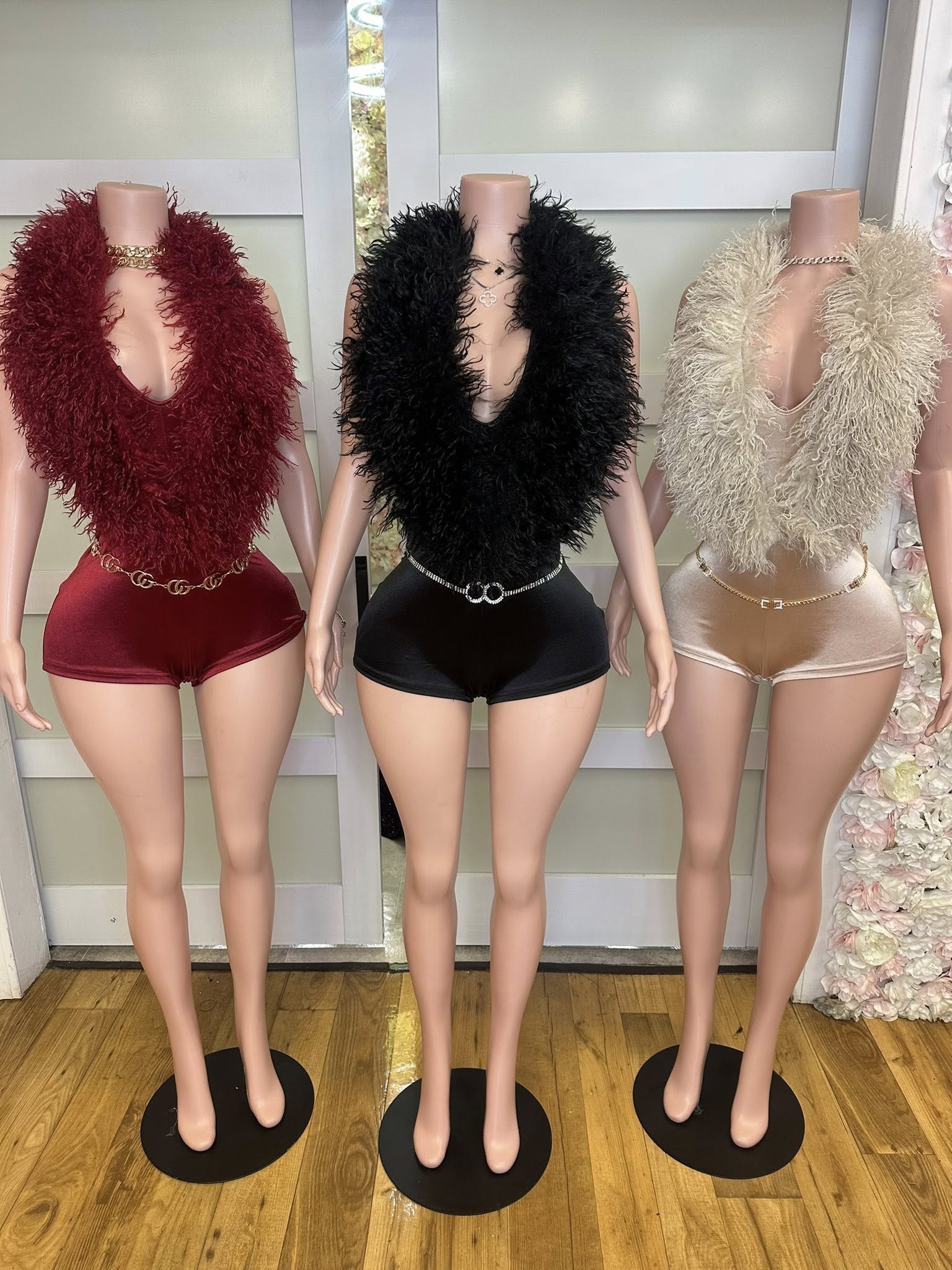 Fur Me Down Romper